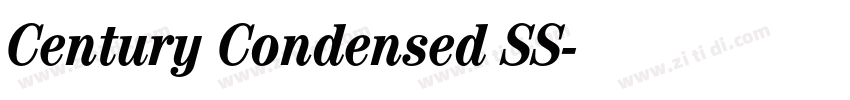 Century Condensed SS字体转换 Century Condensed SS字体转换